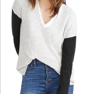 Madewell Warmlight Colorblock Minimalist Sweater